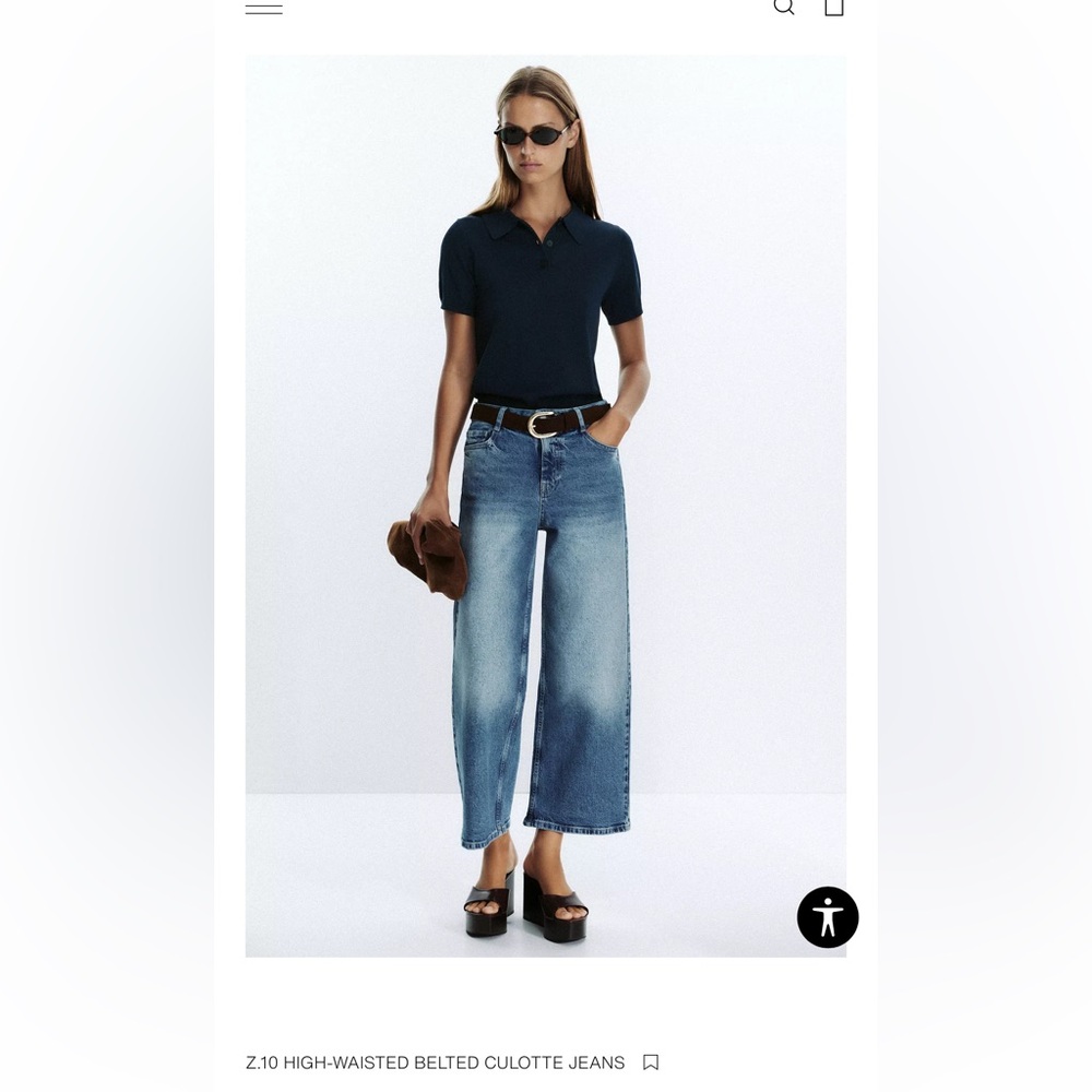 Zara Light Blue Flare Jeans